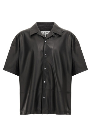 Рубашка из кожи наппа Черная LOEWE H526Y31L491100 Рубашка из кожи наппа Черная LOEWE H526Y31L491100