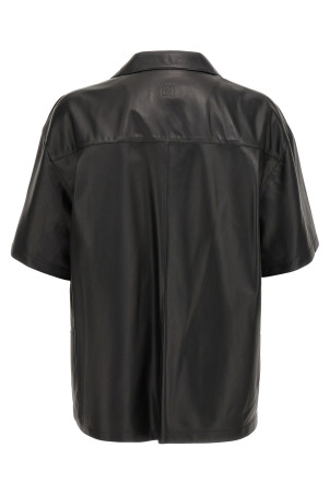 Рубашка из кожи наппа Черная LOEWE H526Y31L491100 Рубашка из кожи наппа Черная LOEWE H526Y31L491100