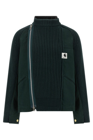 Куртка Sacai x Carhartt Wip capsule зелена 2503860M551 Куртка Sacai x Carhartt Wip capsule зелена 2503860M551