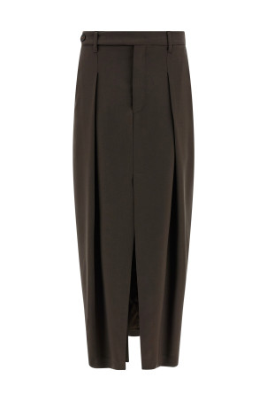 'Sartorial Curved' skirt Brown 'Sartorial Curved' skirt Brown