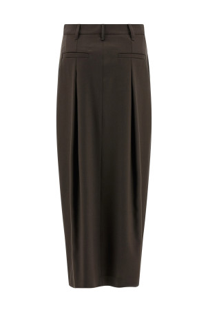 'Sartorial Curved' skirt Brown 'Sartorial Curved' skirt Brown