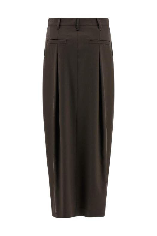 'Sartorial Curved' skirt Brown 'Sartorial Curved' skirt Brown