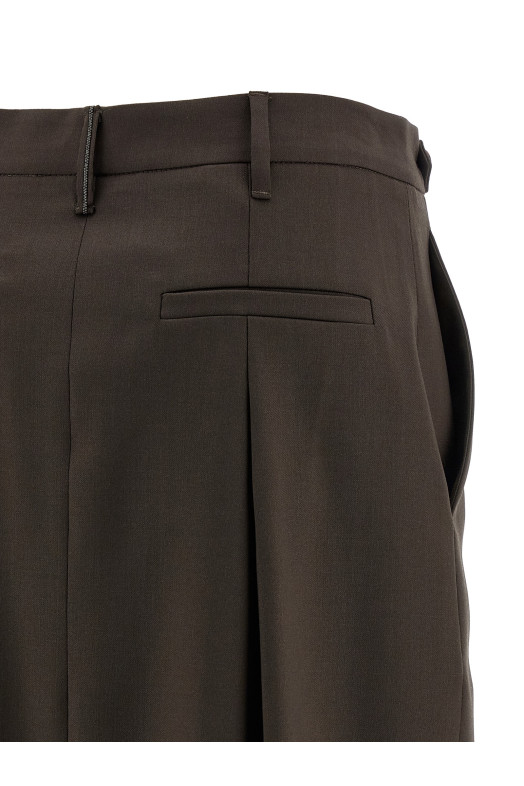 'Sartorial Curved' skirt Brown 'Sartorial Curved' skirt Brown