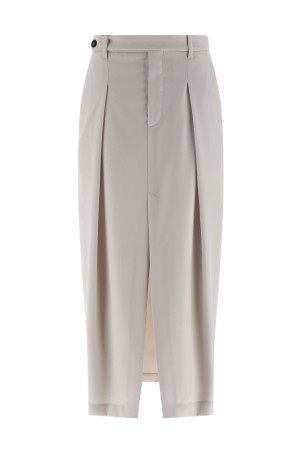 'Sartorial Curved' skirt White 'Sartorial Curved' skirt White