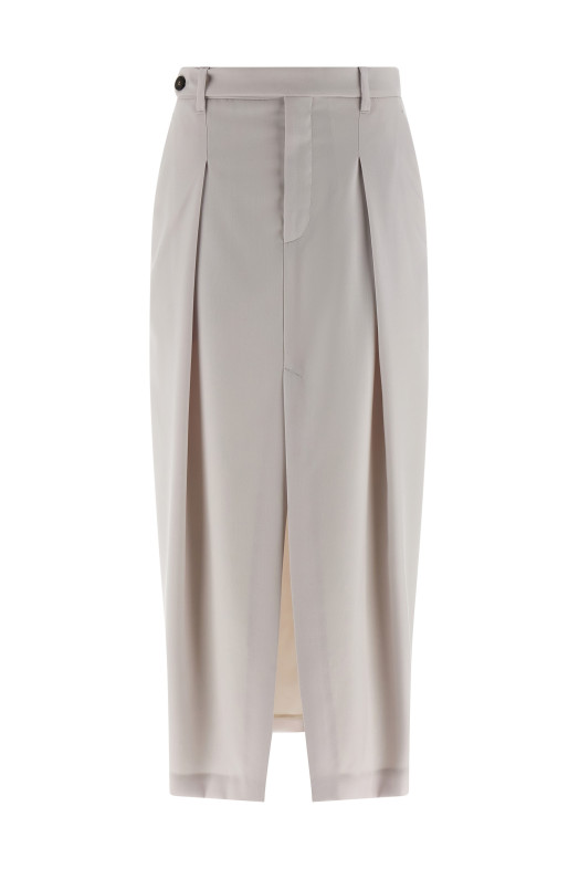 'Sartorial Curved' skirt White 'Sartorial Curved' skirt White