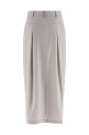 'Sartorial Curved' skirt White 'Sartorial Curved' skirt White