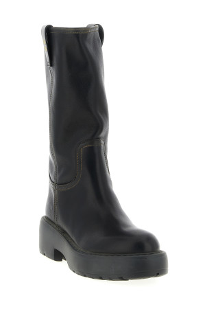 Шкіряні черевики Чорні MIU MIU 5U270EF0555ODF0002 Шкіряні черевики Чорні MIU MIU 5U270EF0555ODF0002