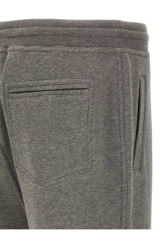 Джоггеры из хлопковой смеси, серые BRUNELLO CUCINELLI MM8313243GC1253