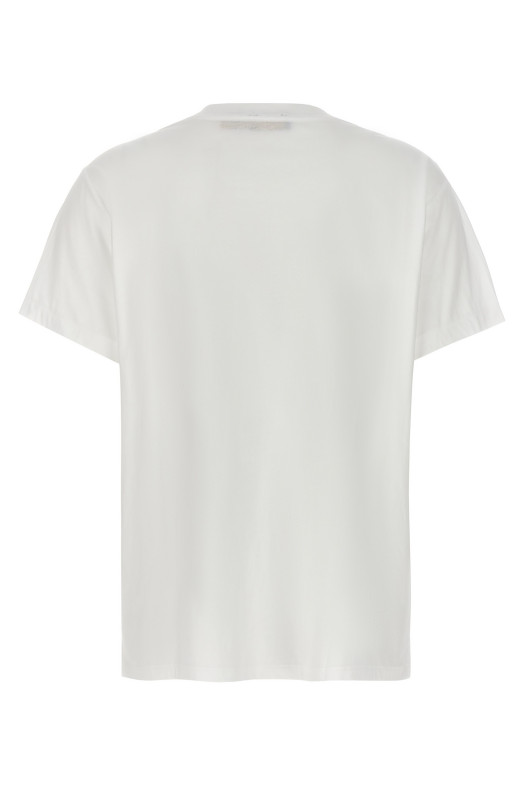 Logo embroidery t-shirt White