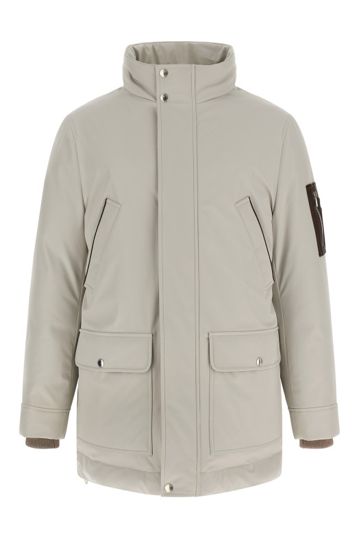 Нейлонова парка з мембраною Сіра BRUNELLO CUCINELLI MV4061627CRM33