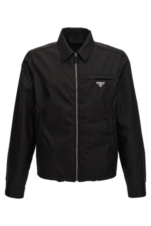 Куртка з логотипом Re-Nylon Чорна PRADA SGB684S2111WQ8F0002 Куртка з логотипом Re-Nylon Чорна PRADA SGB684S2111WQ8F0002