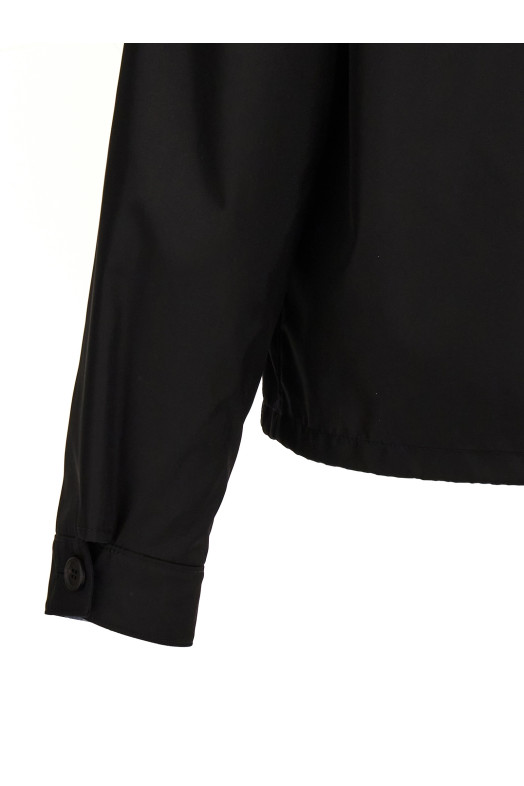 Re-Nylon logo jacket Black Re-Nylon logo jacket Black