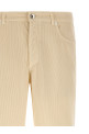 Corduroy pants White
