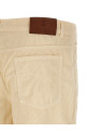 Corduroy pants White