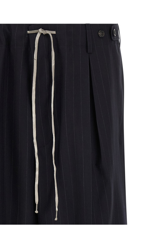 Брюки в полоску Синие MAISON MARGIELA S67KA0080M35581524F