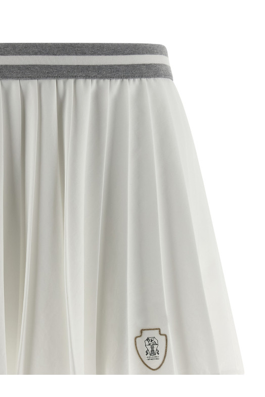 Юбка с плиссировкой Белая ML153G3751C159 Юбка с плиссировкой Белая ML153G3751C159