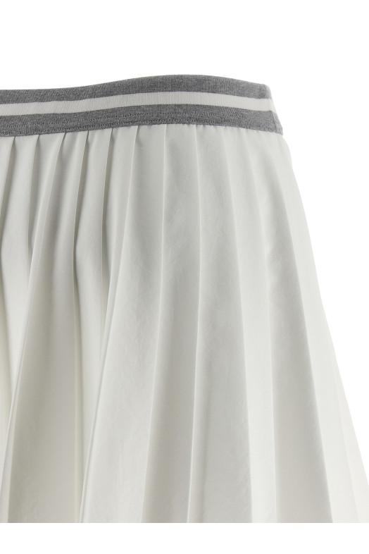Юбка с плиссировкой Белая ML153G3751C159 Юбка с плиссировкой Белая ML153G3751C159
