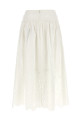 Юбка «White Cotton Embroidered Midi» Белая SS25137MSKWWHITE Юбка «White Cotton Embroidered Midi» Белая SS25137MSKWWHITE