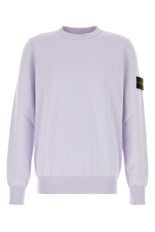 Lilac cotton sweater STONE ISLAND (5100053B2)