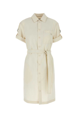 Ivory silk blend shirt dress BURBERRY (8106409) Ivory silk blend shirt dress BURBERRY (8106409)