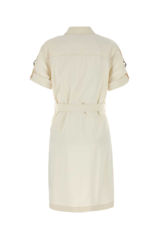 Ivory silk blend shirt dress BURBERRY (8106409) Ivory silk blend shirt dress BURBERRY (8106409)