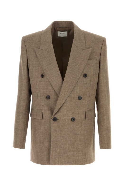 Cappuccino wool blazer SAINT LAURENT (835102Y5K32) Cappuccino wool blazer SAINT LAURENT (835102Y5K32)