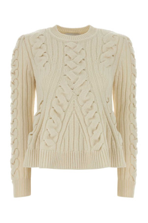 Ivory wool blend sweater ALEXANDER MCQUEEN (848809Q1BE1)