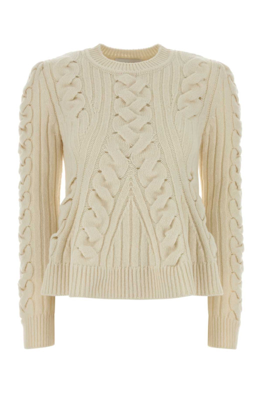 Ivory wool blend sweater ALEXANDER MCQUEEN (848809Q1BE1)