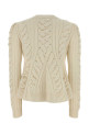 Ivory wool blend sweater ALEXANDER MCQUEEN (848809Q1BE1)