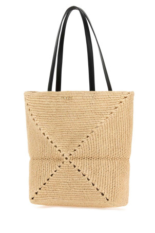 Raffia Puzzle Fold shopping bag Brown LOEWE (A779G50X08) Raffia Puzzle Fold shopping bag Brown LOEWE (A779G50X08)