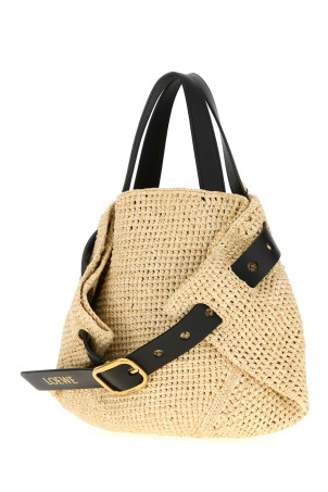 Raffia mini Hole handbag Brown LOEWE (ABESBESX02) Raffia mini Hole handbag Brown LOEWE (ABESBESX02)