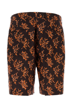 Printed linen bermuda shorts FENDI (FB0821AUVT) Printed linen bermuda shorts FENDI (FB0821AUVT)