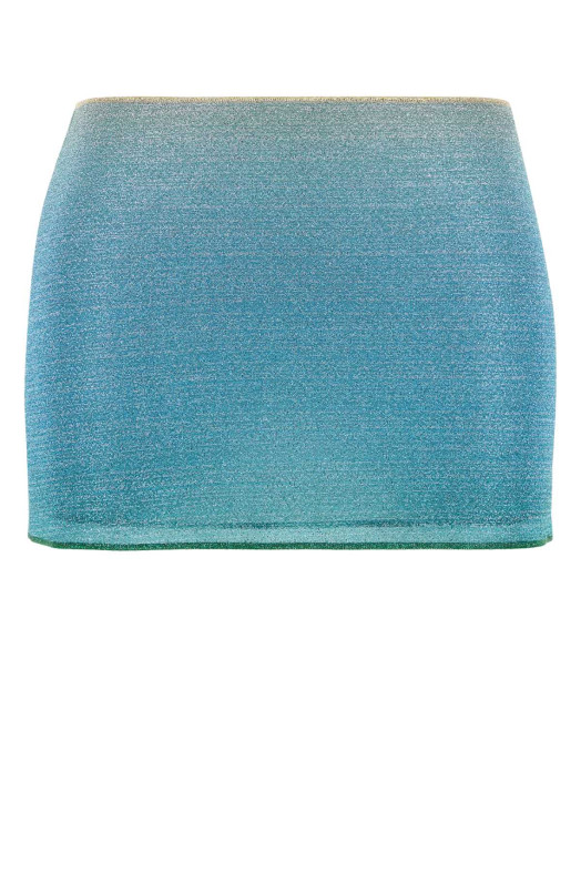 Light blue nylon mini skirt OSEREE (LPKS250) Light blue nylon mini skirt OSEREE (LPKS250)
