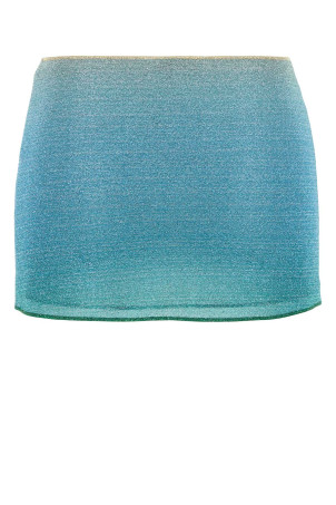 Light blue nylon mini skirt OSEREE (LPKS250) Light blue nylon mini skirt OSEREE (LPKS250)