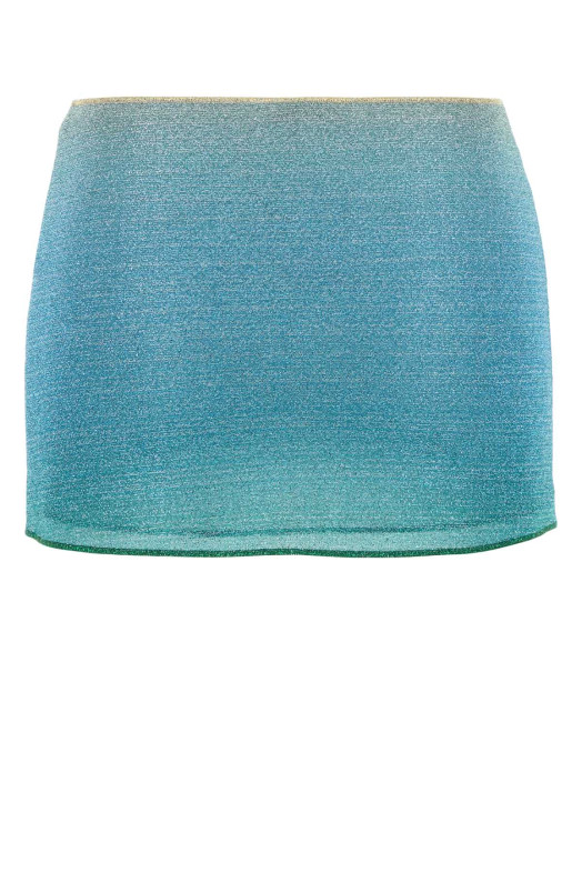 Light blue nylon mini skirt OSEREE (LPKS250) Light blue nylon mini skirt OSEREE (LPKS250)