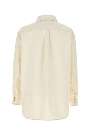 Рубашка из джинсовой ткани цвета слоновой кости LEMAIRE (OV1019LF1365)