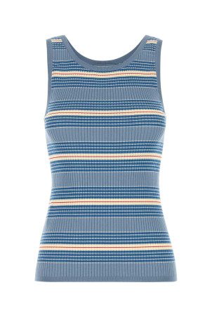 Вишита майка з еластичної бавовняної суміші PRADA (P29B83SOOO17KJ)