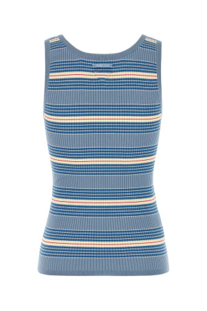 Вишита майка з еластичної бавовняної суміші PRADA (P29B83SOOO17KJ)