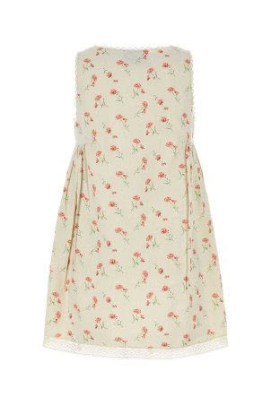 Міні-сукня з принтом з суміші льону PRADA (P3P99RSOOO17LG)