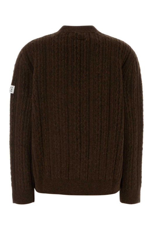 Коричневый кардиган из эластичной шерстяной смеси MM6 MAISON MARGIELA (S62HP0039M13195) Коричневый кардиган из эластичной шерстяной смеси MM6 MAISON MARGIELA (S62HP0039M13195)