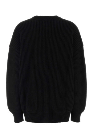 Black cashmere oversize cardigan UMA WANG (UK7146)