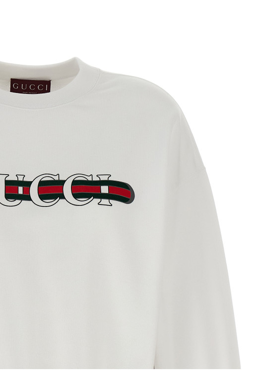 'Gucci Web' sweatshirt White