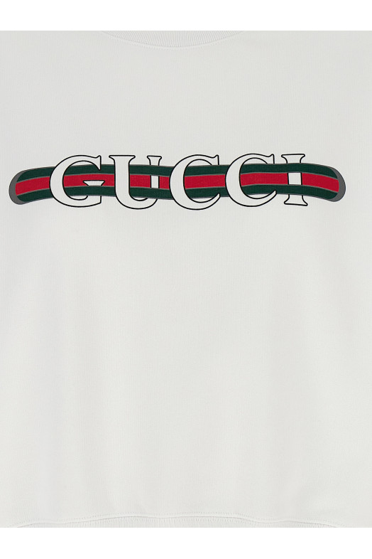 'Gucci Web' sweatshirt White