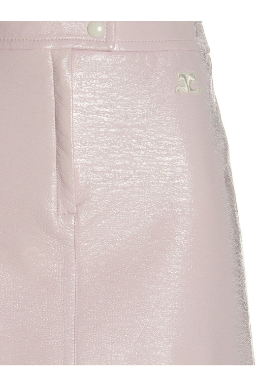 'Vinyl' skirt Pink