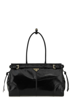Black leather shoulder bag Black PRADA (1BA433VMOO2CYR)