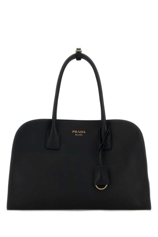 Black leather medium shopping bag Black PRADA (1BG571VOOY2CYS) Black leather medium shopping bag Black PRADA (1BG571VOOY2CYS)