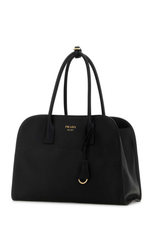 Black leather medium shopping bag Black PRADA (1BG571VOOY2CYS) Black leather medium shopping bag Black PRADA (1BG571VOOY2CYS)