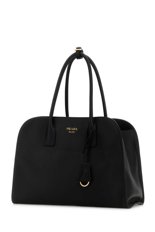 Black leather medium shopping bag Black PRADA (1BG571VOOY2CYS) Black leather medium shopping bag Black PRADA (1BG571VOOY2CYS)