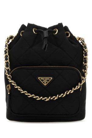 Black Re-Nylon bucket bag Black PRADA (1BH038VTOO2AOS)
