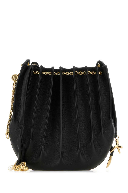 Черная кожаная сумка через плечо Sea Treasures CHLOE (25US466P01) CHLOÉ Черная кожаная сумка через плечо Sea Treasures CHLOE (25US466P01) CHLOÉ